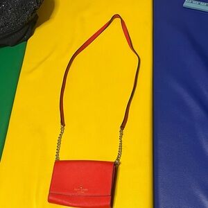 Kate Spade Cherry Red Crossbody Bag small fair condition